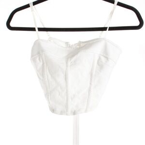White Women's Corset Top
